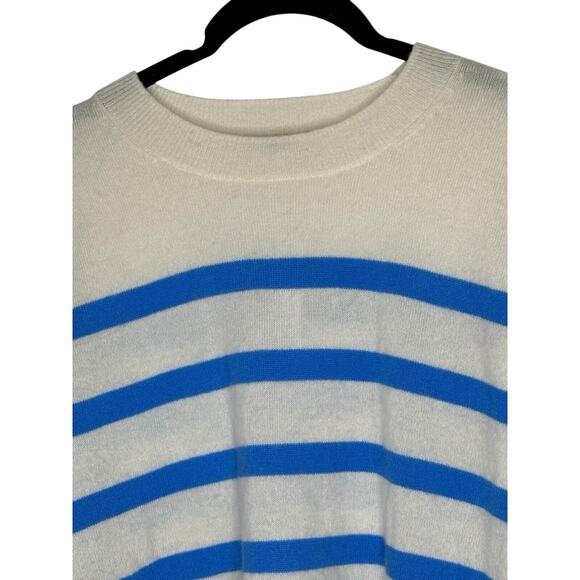 NWT Madewell Womens (Re)sponsible Cashmere Sweater Medium Oversized Striped - Picture 6 of 14